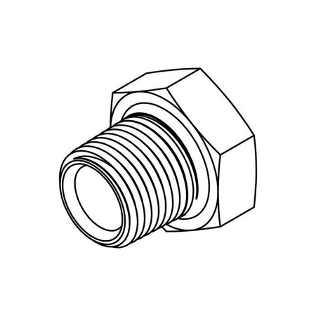 TOMPKINS Hydraulic Fitting-Steel20MP-16FP SHORT HEX REDUCER 5406-E-20-16